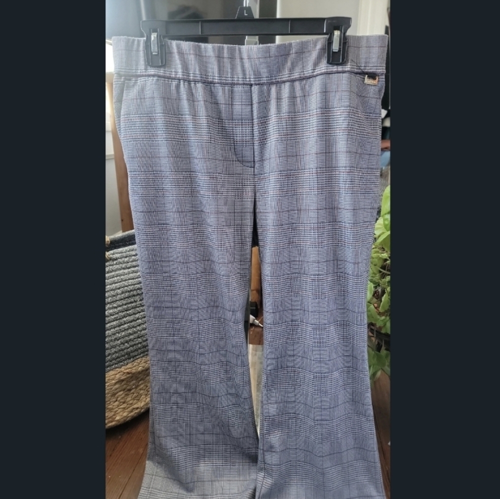 Grey Anne Klein Dress Plaid Pants - Picture 4 of 10